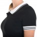 Polo, Chemise, bicolore, manches courtes pour femme